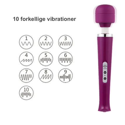 Alsidi Vibrations Massageapparat - 10 Vibrations Indstillinger - Trådløs