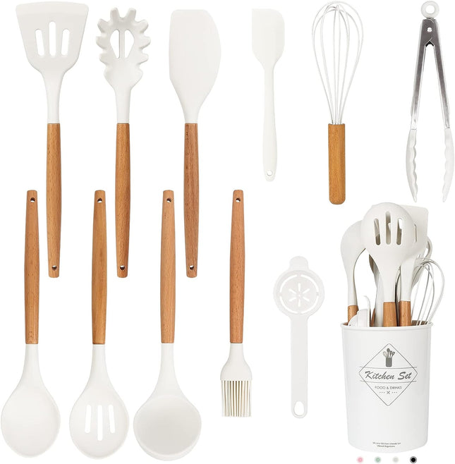 Komplet køkkensæt 12 dele - Hvid