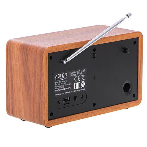 Trådløs radio med DAB+, Bluetooth & Alarm