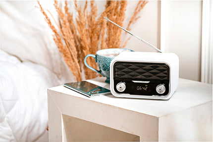 Trådløs Bluetooth Radio med FM, USB & SD – Genopladelig