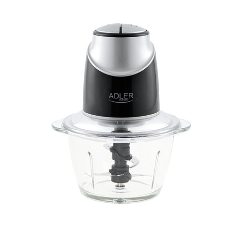 Køkkenhakker med Glasbeholder & 4 Rustfri Stålblade – 1,2L