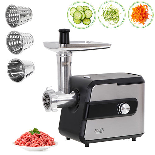 Kødhakker - inkl. rivejern og tilbehør