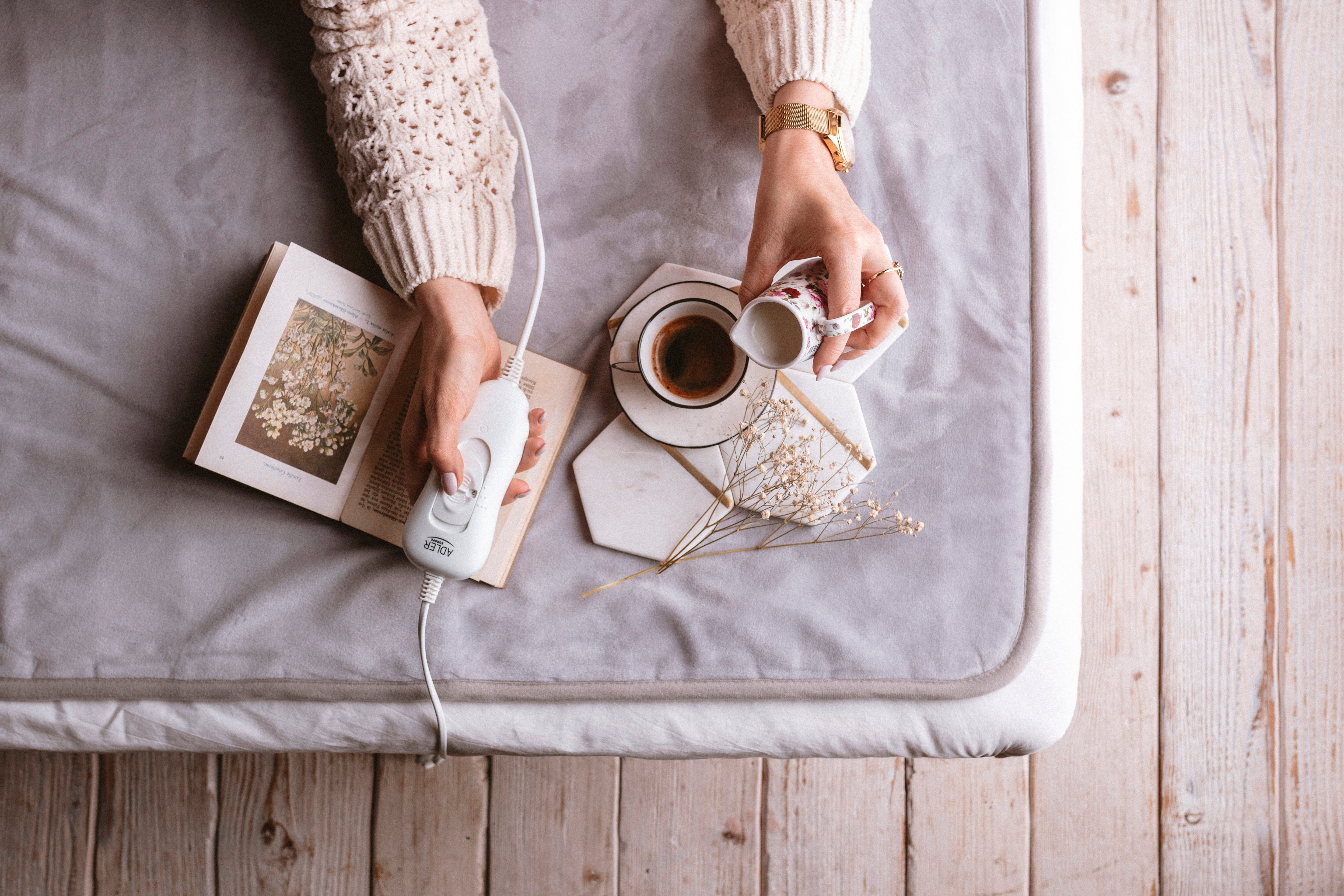 Varmetæppe fleece 150 x 80 cm, enkelt