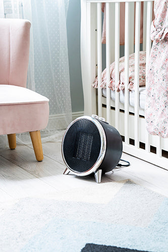 Keramisk Varmeblæser 1500W – 2 Varmetrin, Termostat & Væltesikring