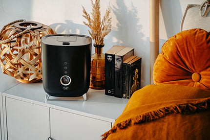 Ultraljudsluftfuktare med LED-skärm och aromaterapi