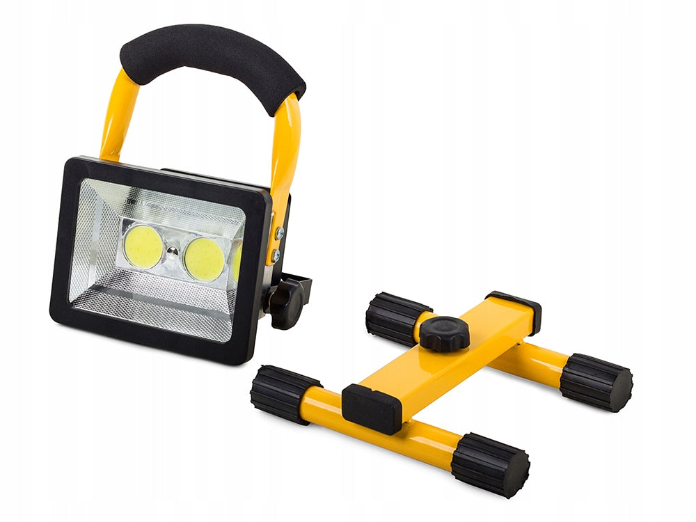 Genopladelig LED Arbejdslampe 30W med Stander og 3 Lysfunktioner – IP65