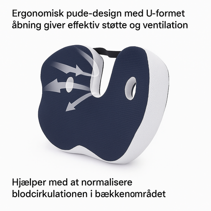 Siddepude, justerbar bredde, med Memory Skum – Ergonomisk Komfort