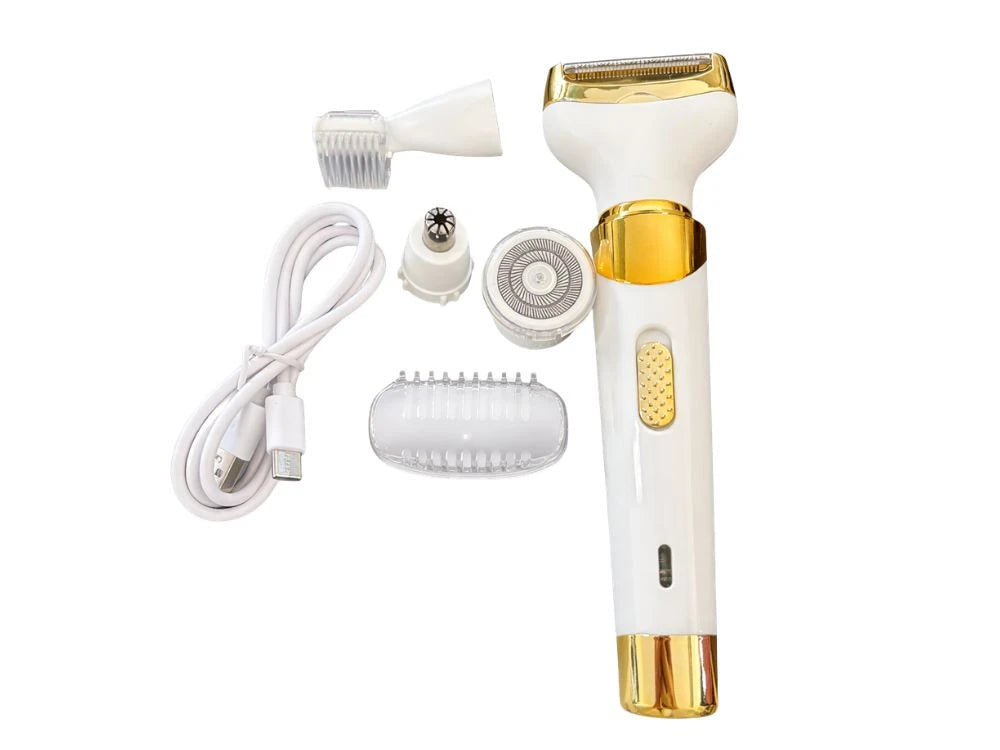 4-in-1 Epilator USB Rechargeable White