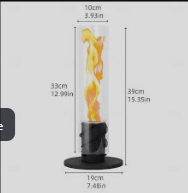 Roterende Bioethanol Bordpejs – Moderne Rund Pejs med Flammeeffekt