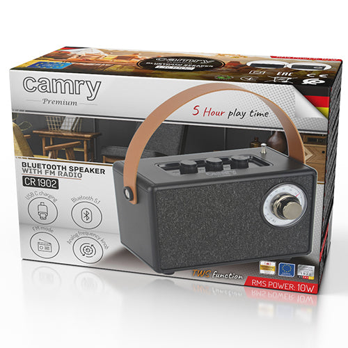 Sort FM Radio med Bluetooth