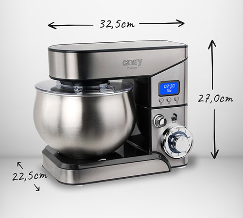 Køkkenmaskine med LCD-skærm - 5 Liter