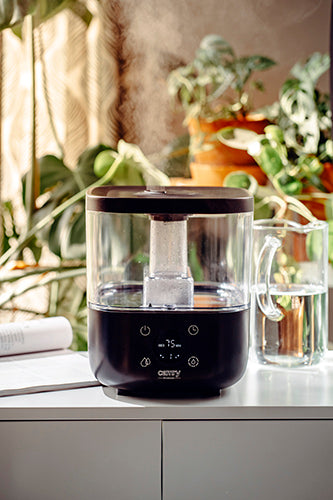 Luftfugter med LED Display og Aromaterapi – 5L Kapacitet