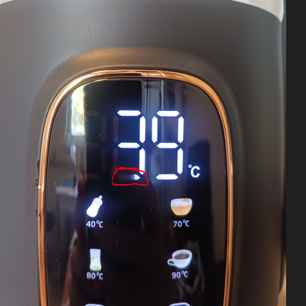 Elkedel med temperaturstyring og LED display - 1,7L DEMO