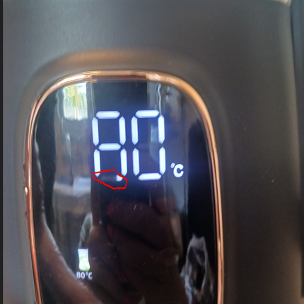 Elkedel med temperaturstyring og LED display - 1,7L DEMO