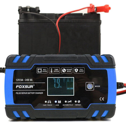 Automatisk billaddare med 12V 24V