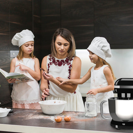 Planetarisk køkkenmaskine 1700W – 4,5L Skål + GRATIS dekorationssæt