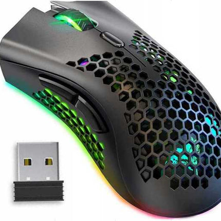 2.4GHz Gaming mus med RGB Lys og Justerbar DPI