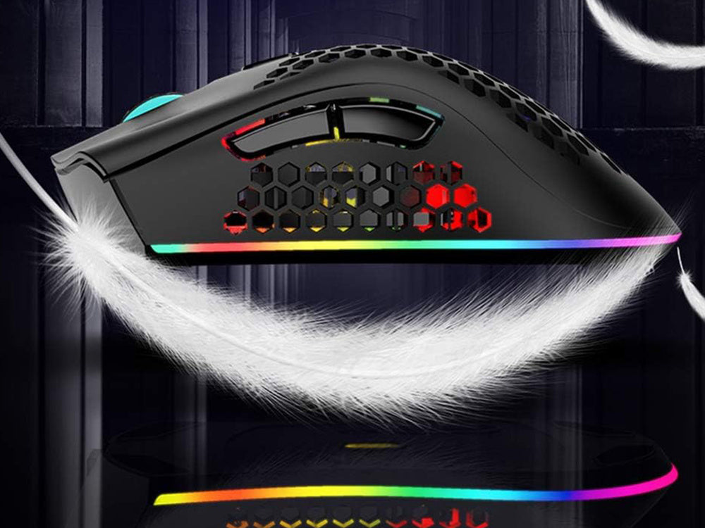 2.4GHz Gaming mus med RGB Lys og Justerbar DPI