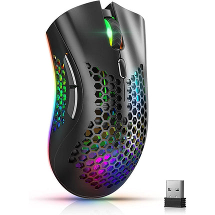2.4GHz Gaming mus med RGB Lys og Justerbar DPI