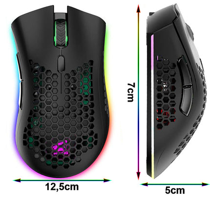 2.4GHz Gaming mus med RGB Lys og Justerbar DPI