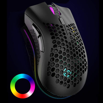 2.4GHz Gaming mus med RGB Lys og Justerbar DPI