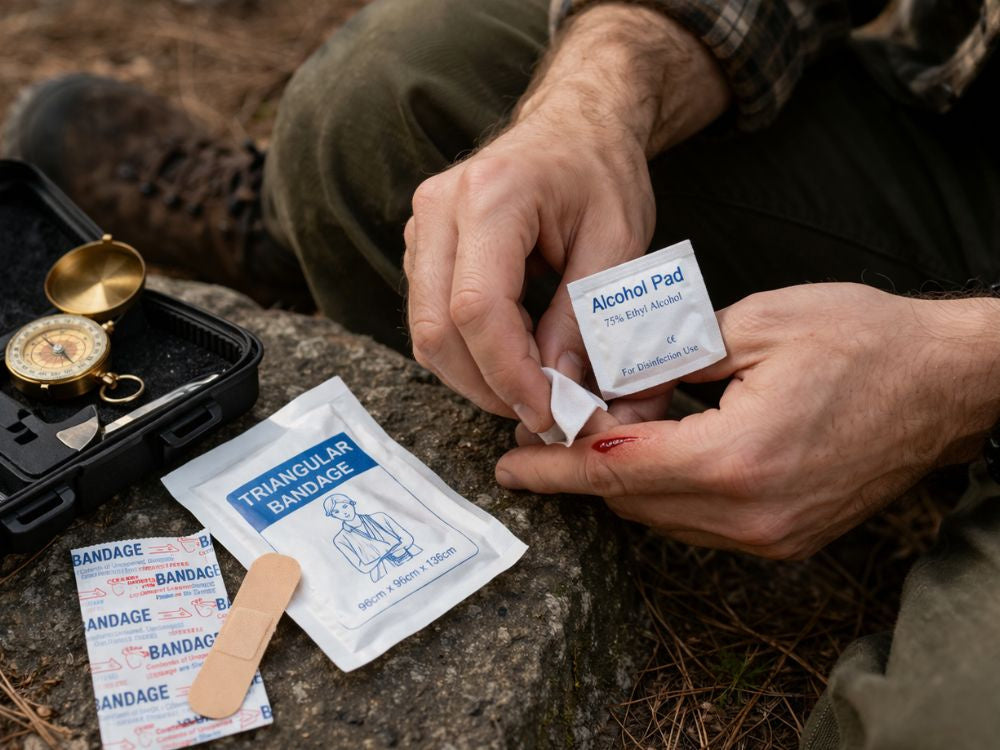 Overlevelsessæt 35-i-1 med Kuffert – Overlevelsessæt til Camping, Outdoor, Bushcraft og Vandring