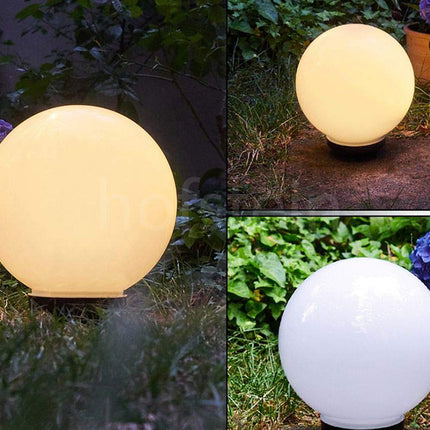Solcelledrevne Have kuglelamper 10 cm med Sensor i flere Farver - 4 pak
