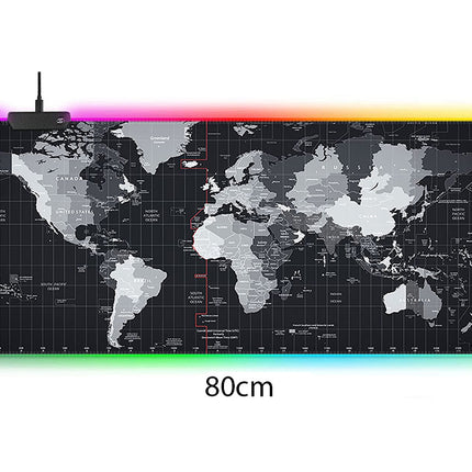 XXL Gaming musemåtte med LED Baggrundsbelysning – 80x30 cm