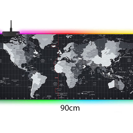 XXXL Gaming musemåtte med LED Lys – 90x40 cm