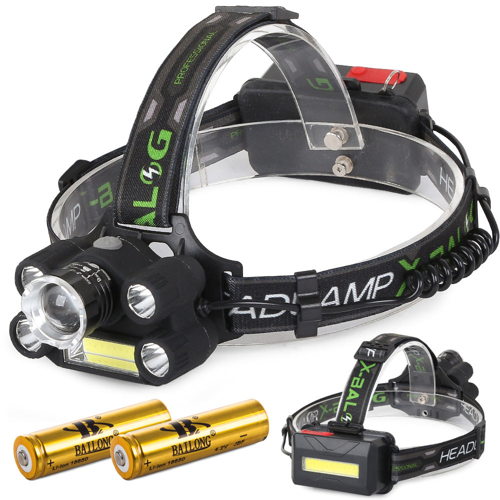 Kraftig Pandelampe - 5x LED, 400m Rækkevidde