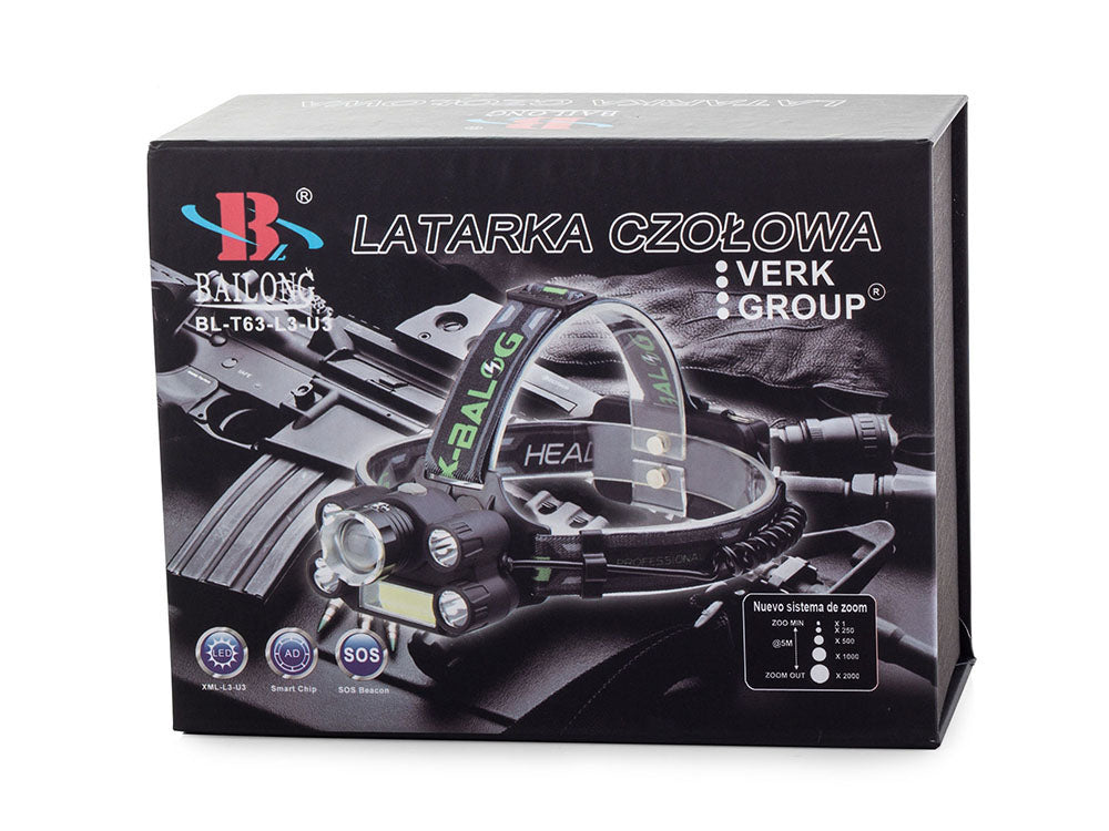 Kraftig Pandelampe - 5x LED, 400m Rækkevidde