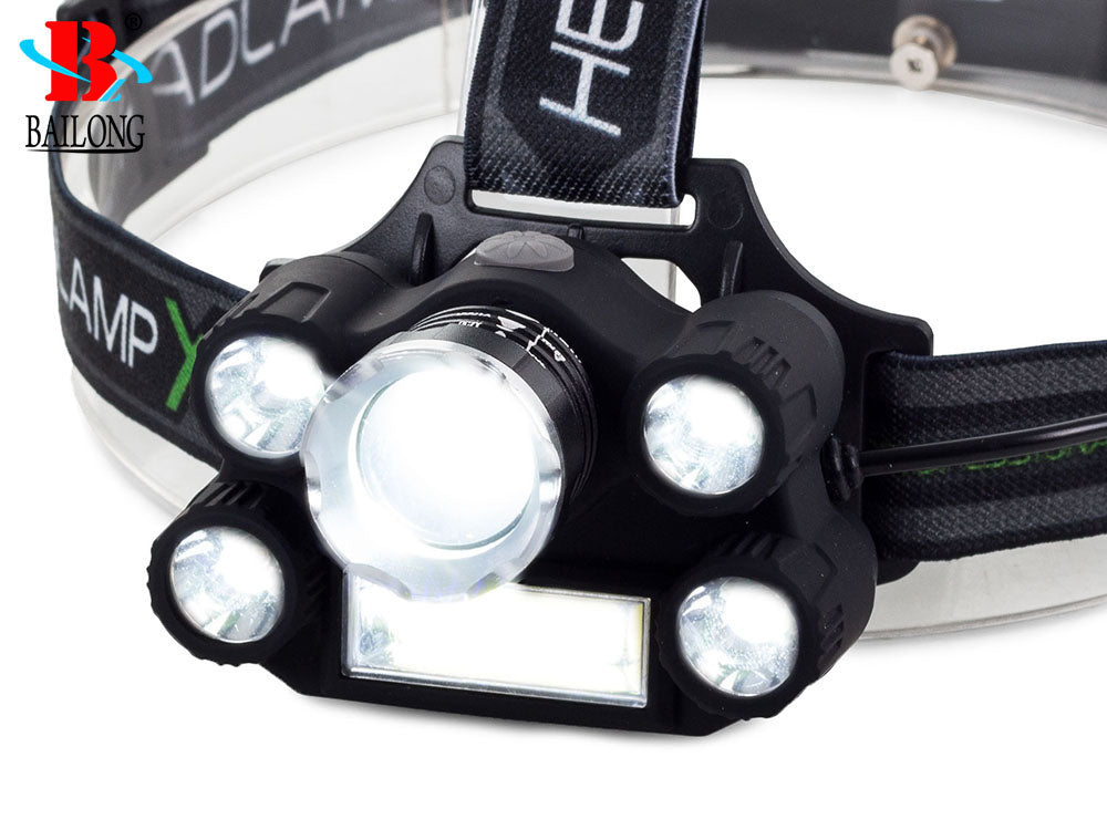 Kraftig Pandelampe - 5x LED, 400m Rækkevidde
