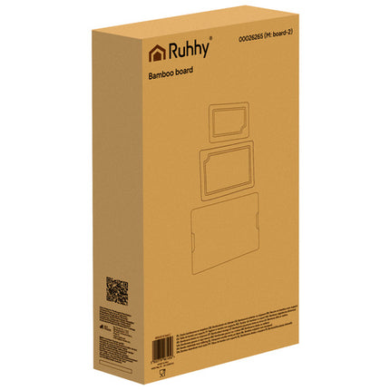 Skærebræts sæt  Bambus 3-i-1 med Holder – Flere Størrelser og Saft-riller