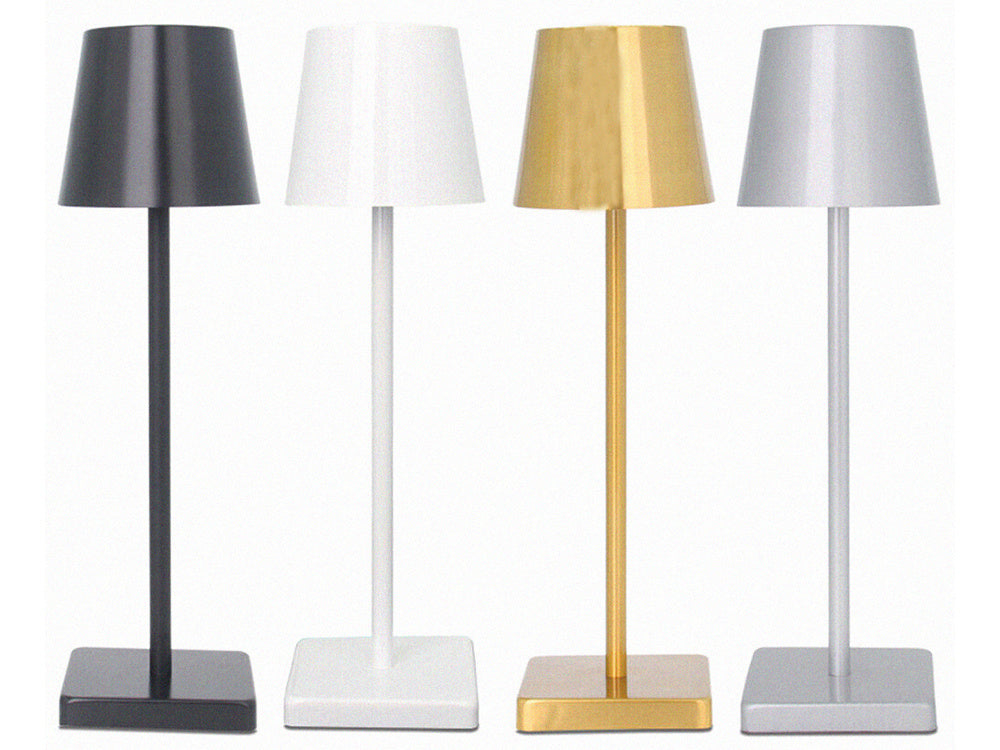 Natbordslampe med Touch 3-Trins Lysindstilling: Varm, Neutral, Kold - USB-Genopladelig!