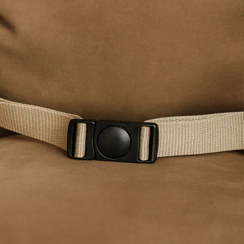 Børnegynge til indendørs brug – Velour & Træ – Beige (12 mdr.+)