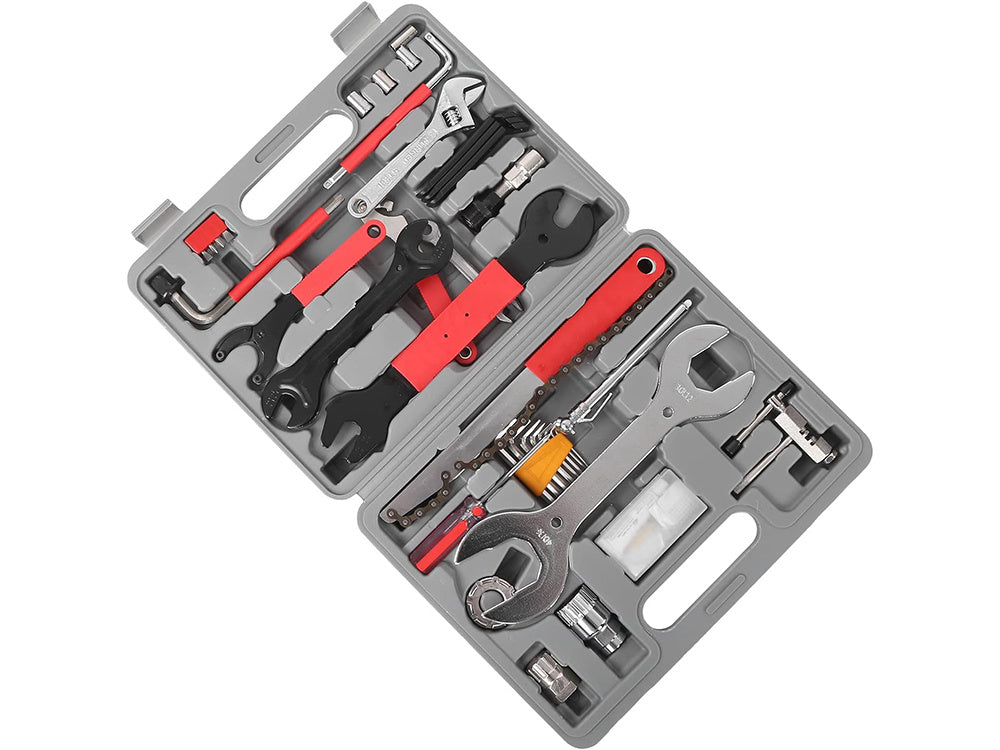 Cykel værktøjssæt 44 Dele i Praktisk Kuffert