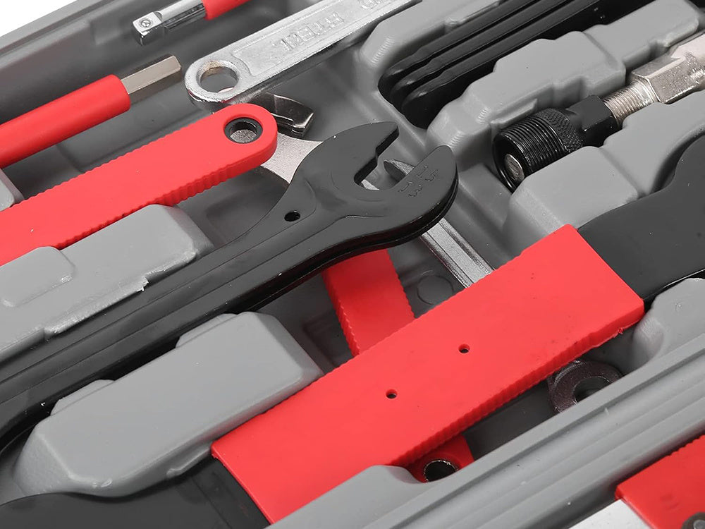 Cykel værktøjssæt 44 Dele i Praktisk Kuffert