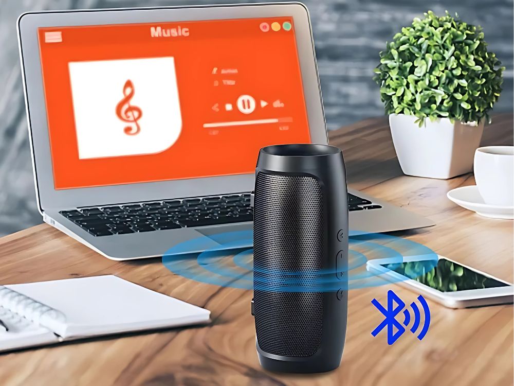 Trådløs Bluetooth Højttaler med USB & microSD – Sort