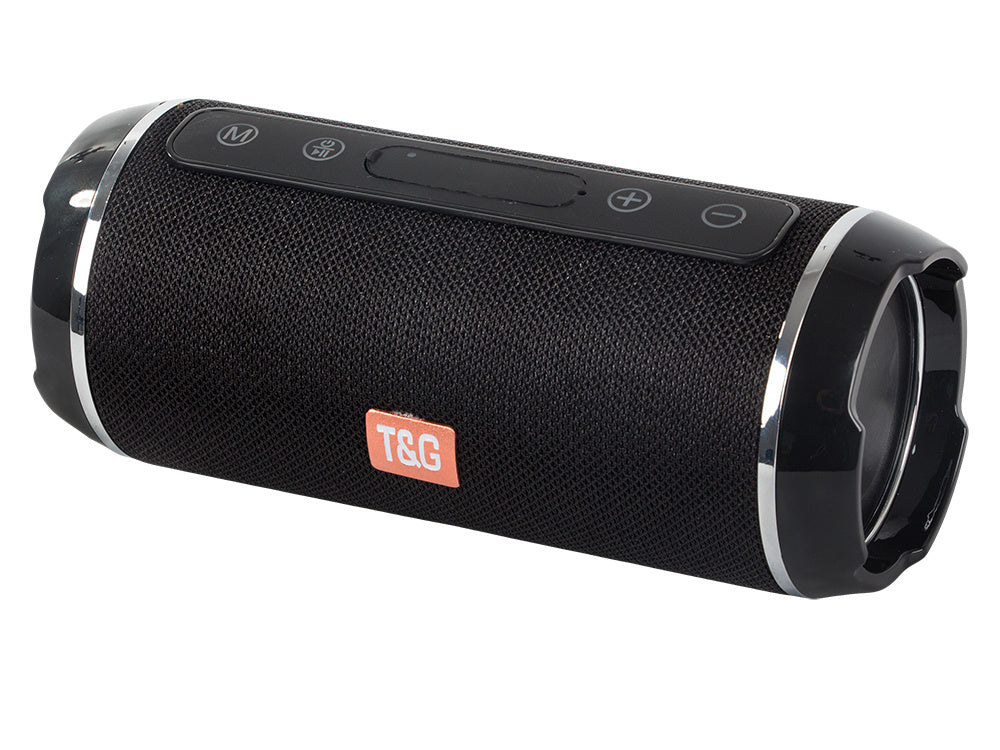 Trådløs Bluetooth Boombox Højttaler med USB, AUX & microSD – Sort