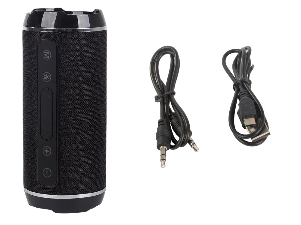 Trådløs Bluetooth Boombox Højttaler med USB, AUX & microSD – Sort