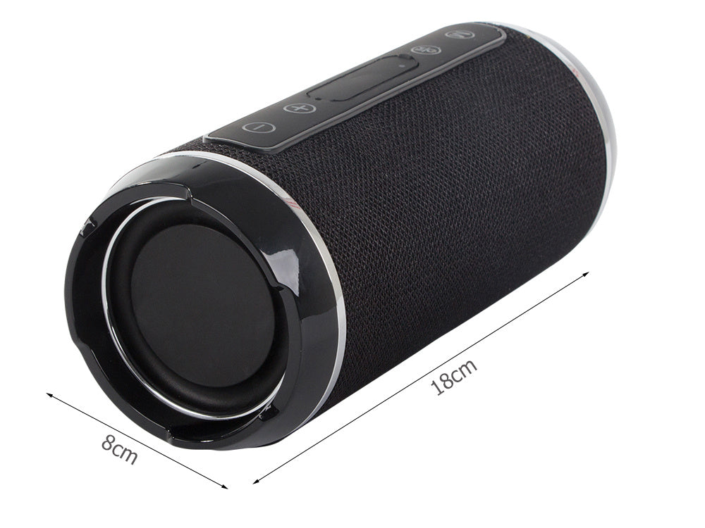 Trådløs Bluetooth Boombox Højttaler med USB, AUX & microSD – Sort