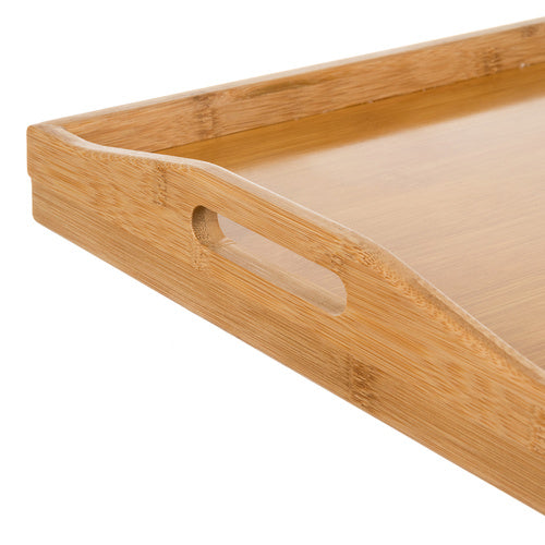 Foldbar morgenmads bord i  Bambus – Perfekt til Sengen