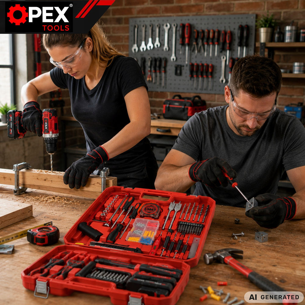 Slagboremaskine 21V med 2 Batterier – Komplet Værktøjssæt i Kuffert