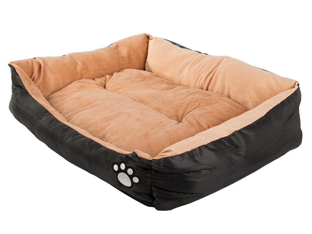 Luksuriøs Hundekurv i Plys med Skridsikker Bund - 70x58 cm