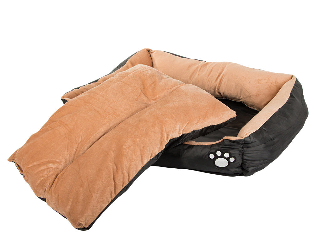 Luksuriøs Hundekurv i Plys med Skridsikker Bund - 70x58 cm