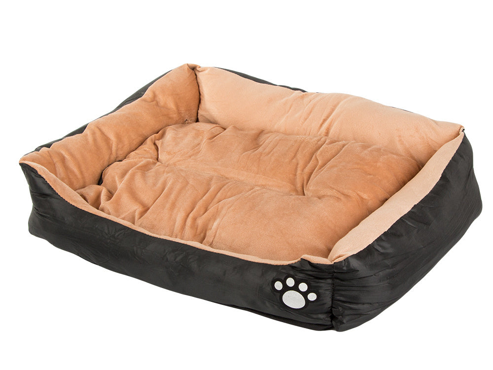 Luksuriøs Hundekurv i Plys med Skridsikker Bund - 70x58 cm