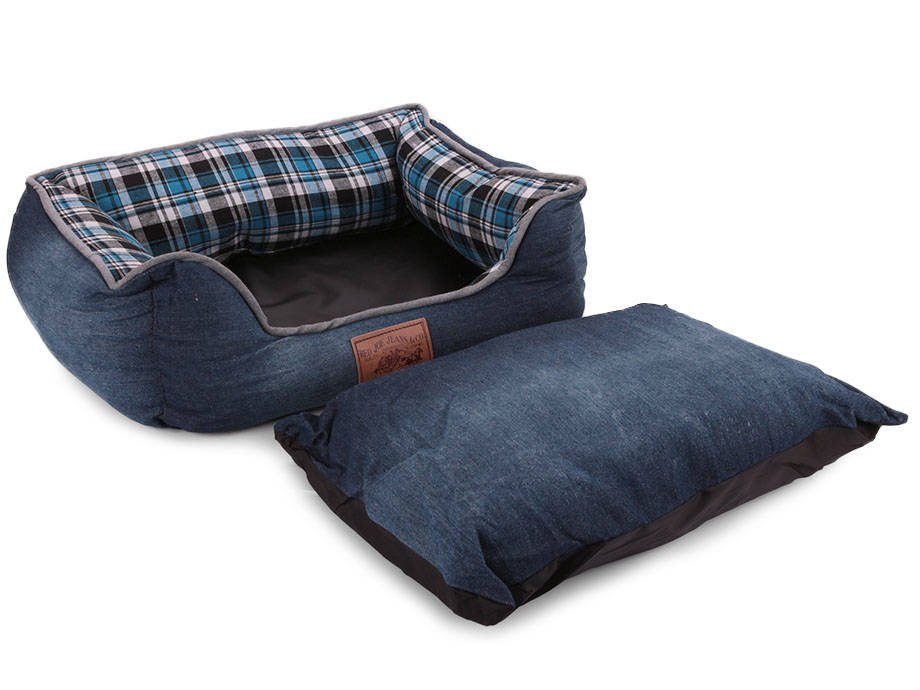 Hundekurv med Aftagelig Pude - XL - 72x56 cm