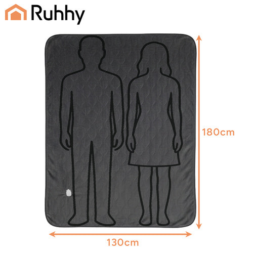 Varmetæppe 180 x 130 cm, med Fjernbetjening