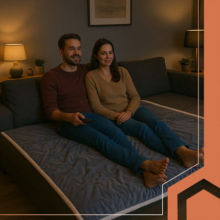 Varmetæppe 180 x 130 cm, tykt med 10 Varmeindstillinger