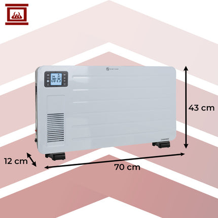 El radiator 2300W Wi-Fi, Fjernbetjening og Turbo Varmefunktion